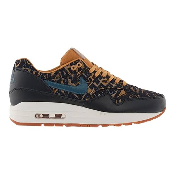 Nike Air Max 1  Curtains Pack Navy Leopard Women's Sneakers size 8 - Picture 1 of 16